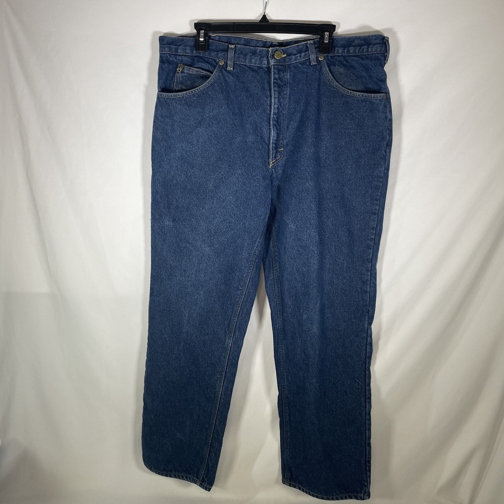 Vintage Osh Kosh BGosh Jeans Mens Size 40x30 Flannel Lined Blue Straight Leg